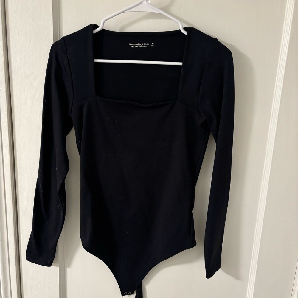 Abercrombie Black Long Sleeve Bodysuit